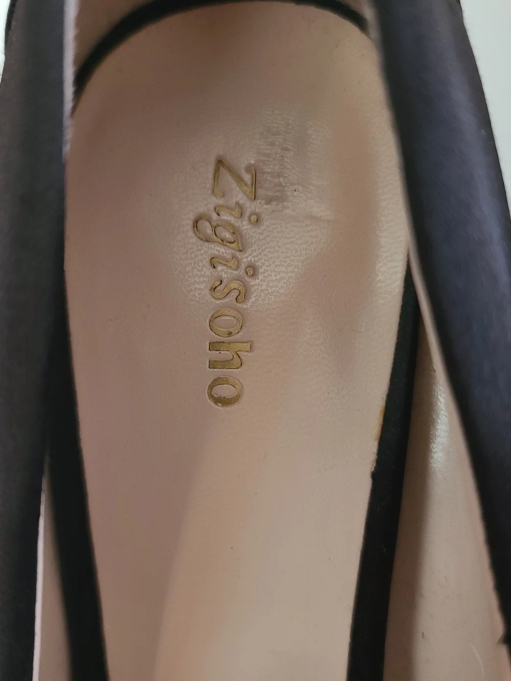 Zigi Soho Black Satin Platform Studded Pumps